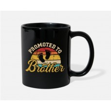 Promoted To Brother Black Mugs